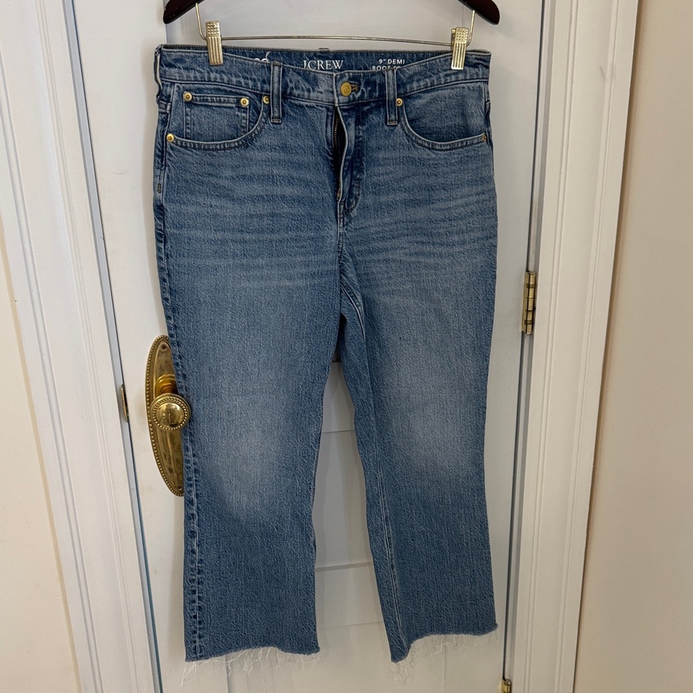 J. Crew Women's Classic Blue Cropped Jeans